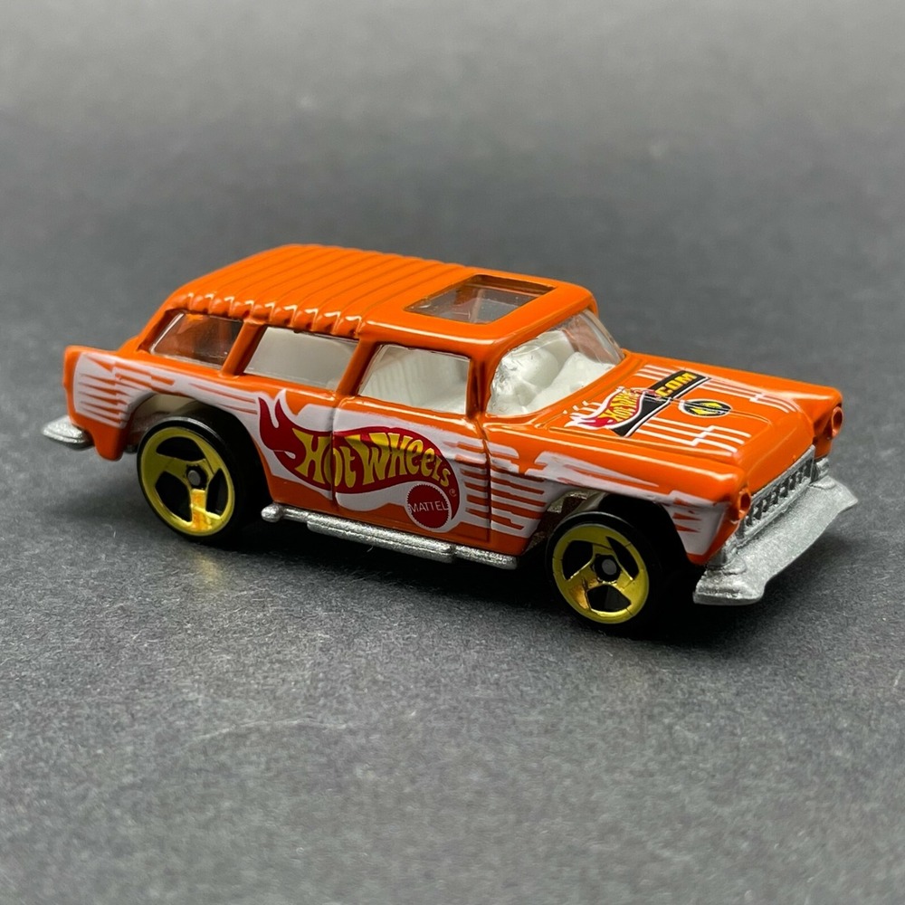 Hot Wheels 1955‎ '55 Chevrolet Chevy Nomad Orange Diecast /164 Scale ".com"